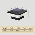 Chic Modern Solar Power Lantern Outdoor Post Light