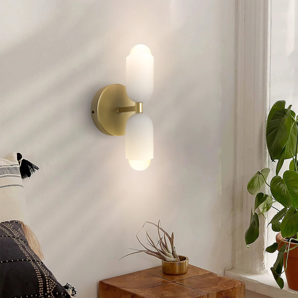 Creative Candle Shape Double Head Wall Lamp