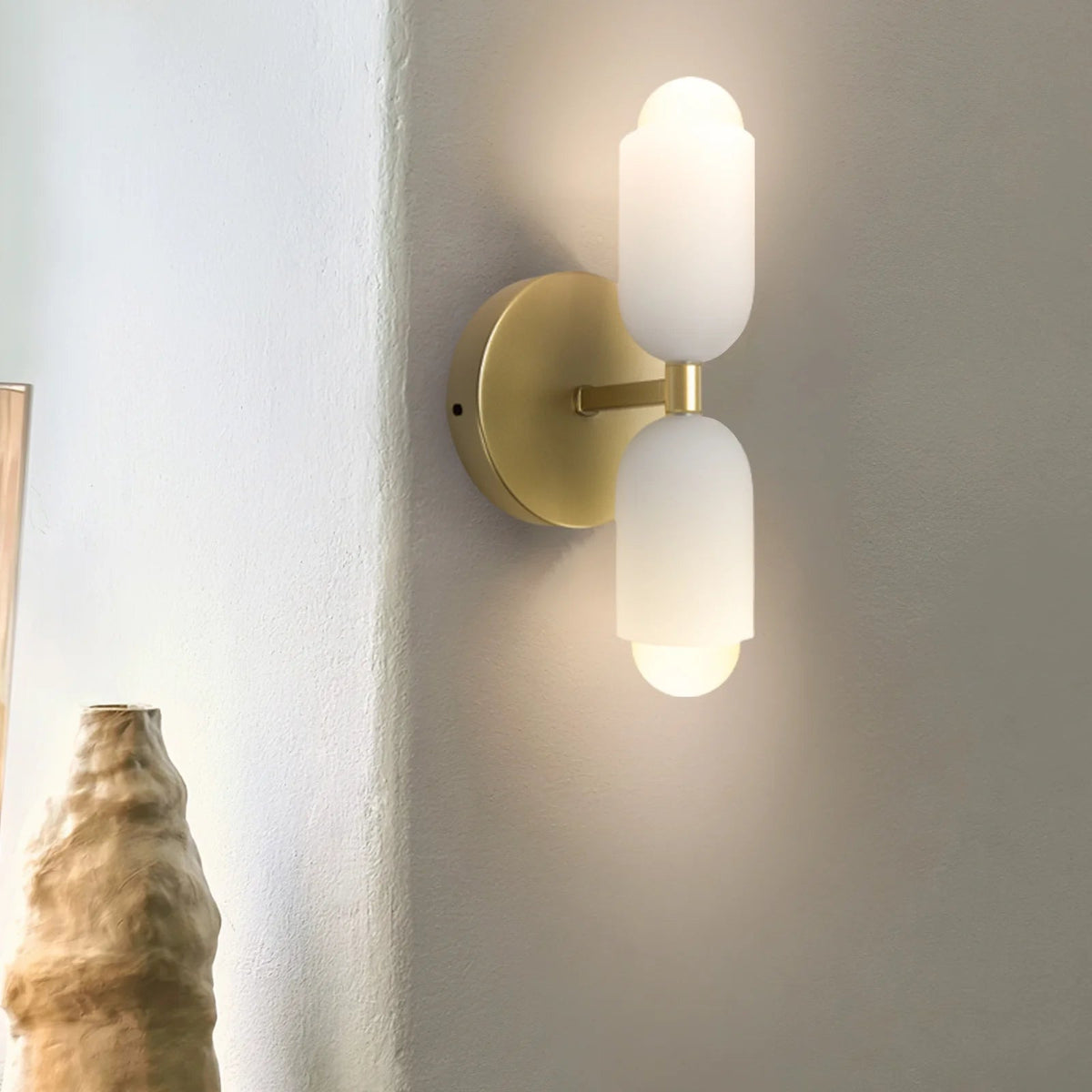 Creative Candle Shape Double Head Wall Lamp