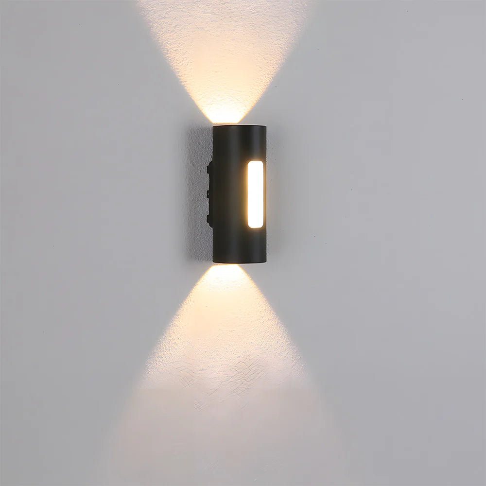 Modern Cylindrical Double Head Ip65 Outdoor Led Wall Light