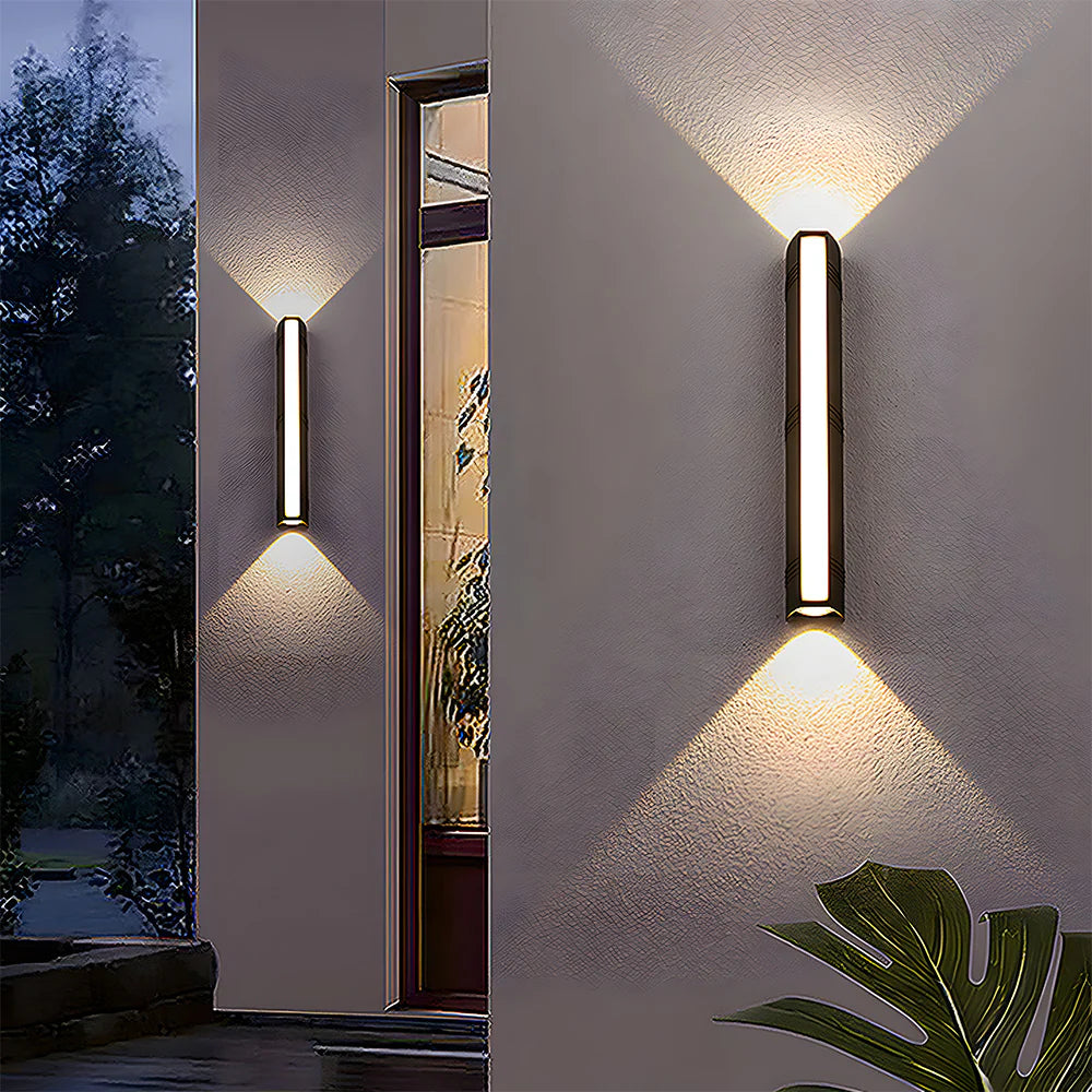 Modern Waterproof Black Outdoor Led Wall Light