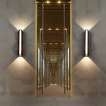 Modern Waterproof Black Outdoor Led Wall Light