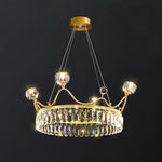 Modern Crown Crystal Pendant Light