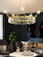Modern Crown Crystal Pendant Light