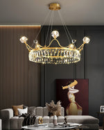 Modern Crown Crystal Pendant Light
