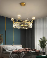 Modern Crown Crystal Pendant Light