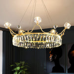 Modern Crown Crystal Pendant Light