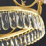 Modern Crown Crystal Pendant Light