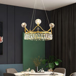 Modern Crown Crystal Pendant Light
