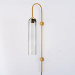 Modern Glass Plug In Wall Lamp