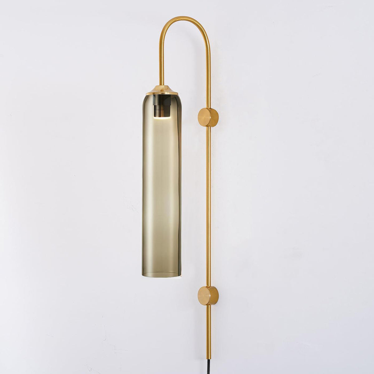Modern Glass Plug In Wall Lamp