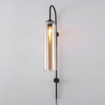 Modern Glass Plug In Wall Lamp