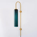 Modern Glass Plug In Wall Lamp