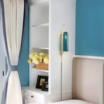 Modern Glass Plug In Wall Lamp