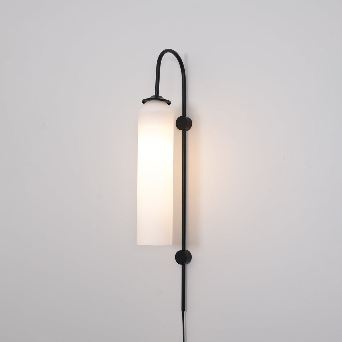 Modern Glass Plug In Wall Lamp