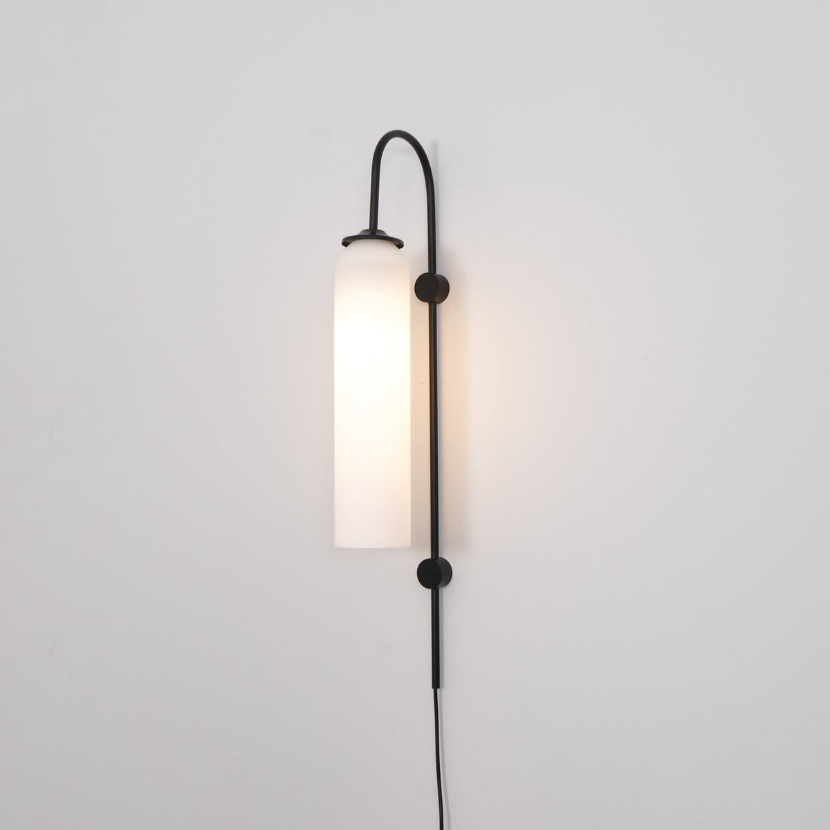 Modern Glass Plug In Wall Lamp