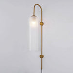 Modern Glass Plug In Wall Lamp