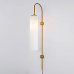 Modern Glass Plug In Wall Lamp