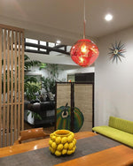 Lava Swag Pendant Light – Sculptural Molten Shade with Mirror Effect