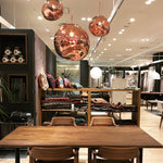 Lava Swag Pendant Light – Sculptural Molten Shade with Mirror Effect