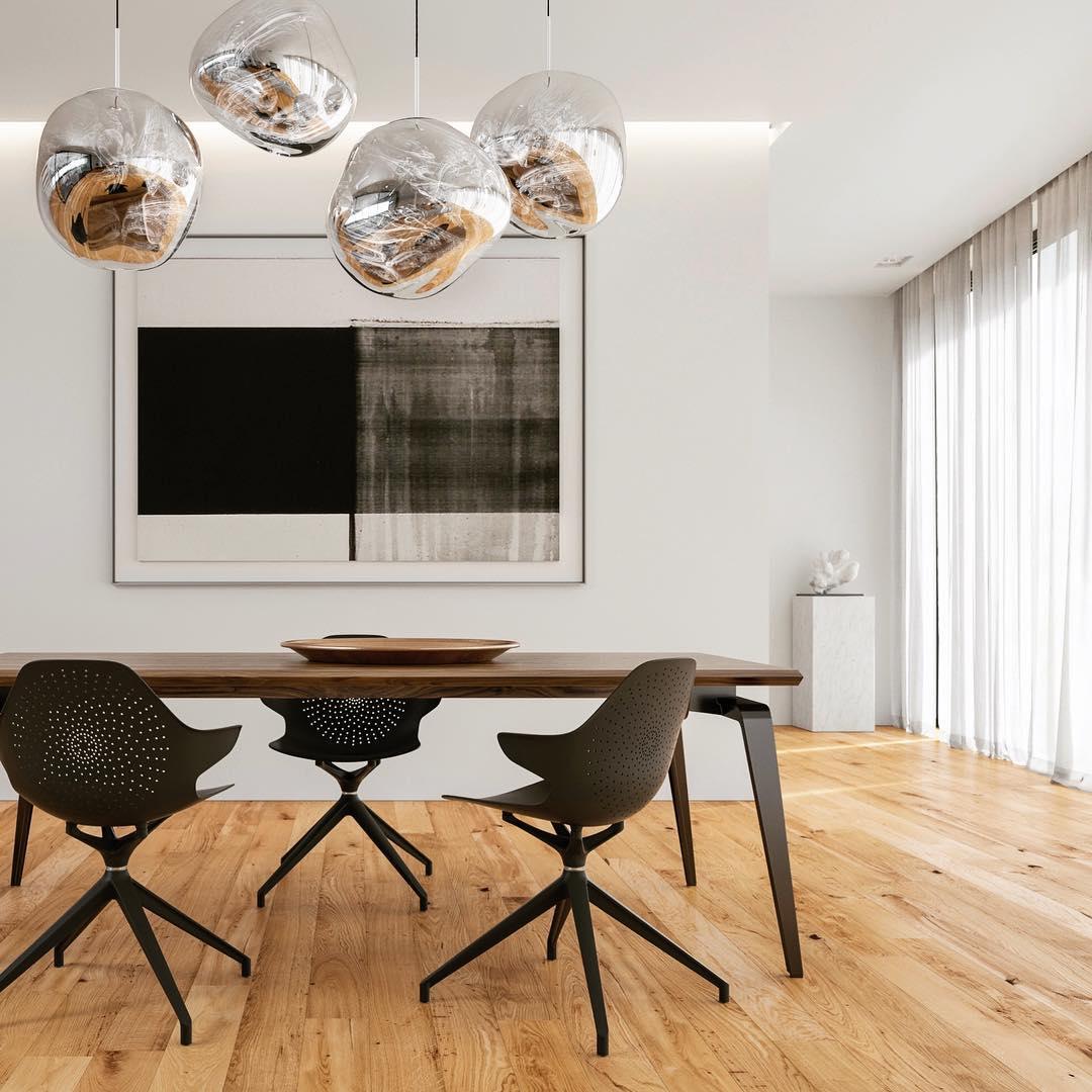 Lava Swag Pendant Light – Sculptural Molten Shade with Mirror Effect