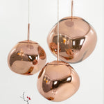 Lava Swag Pendant Light – Sculptural Molten Shade with Mirror Effect
