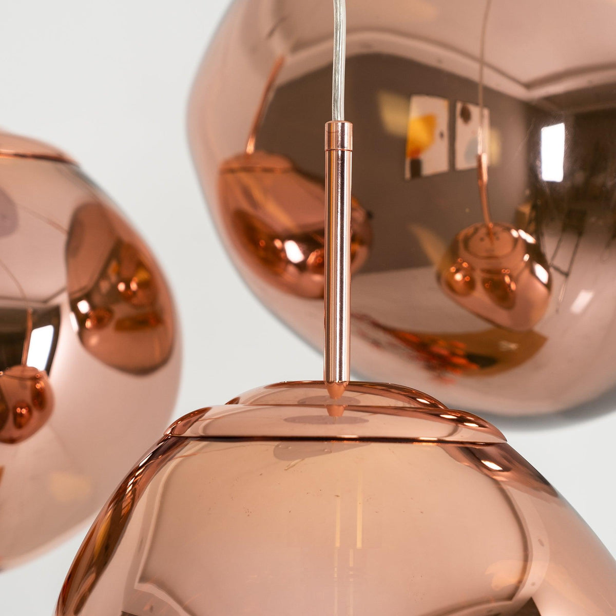 Lava Swag Pendant Light – Sculptural Molten Shade with Mirror Effect