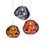 Lava Swag Pendant Light – Sculptural Molten Shade with Mirror Effect