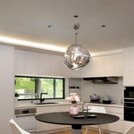 Lava Swag Pendant Light – Sculptural Molten Shade with Mirror Effect