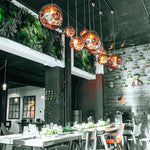 Lava Swag Pendant Light – Sculptural Molten Shade with Mirror Effect