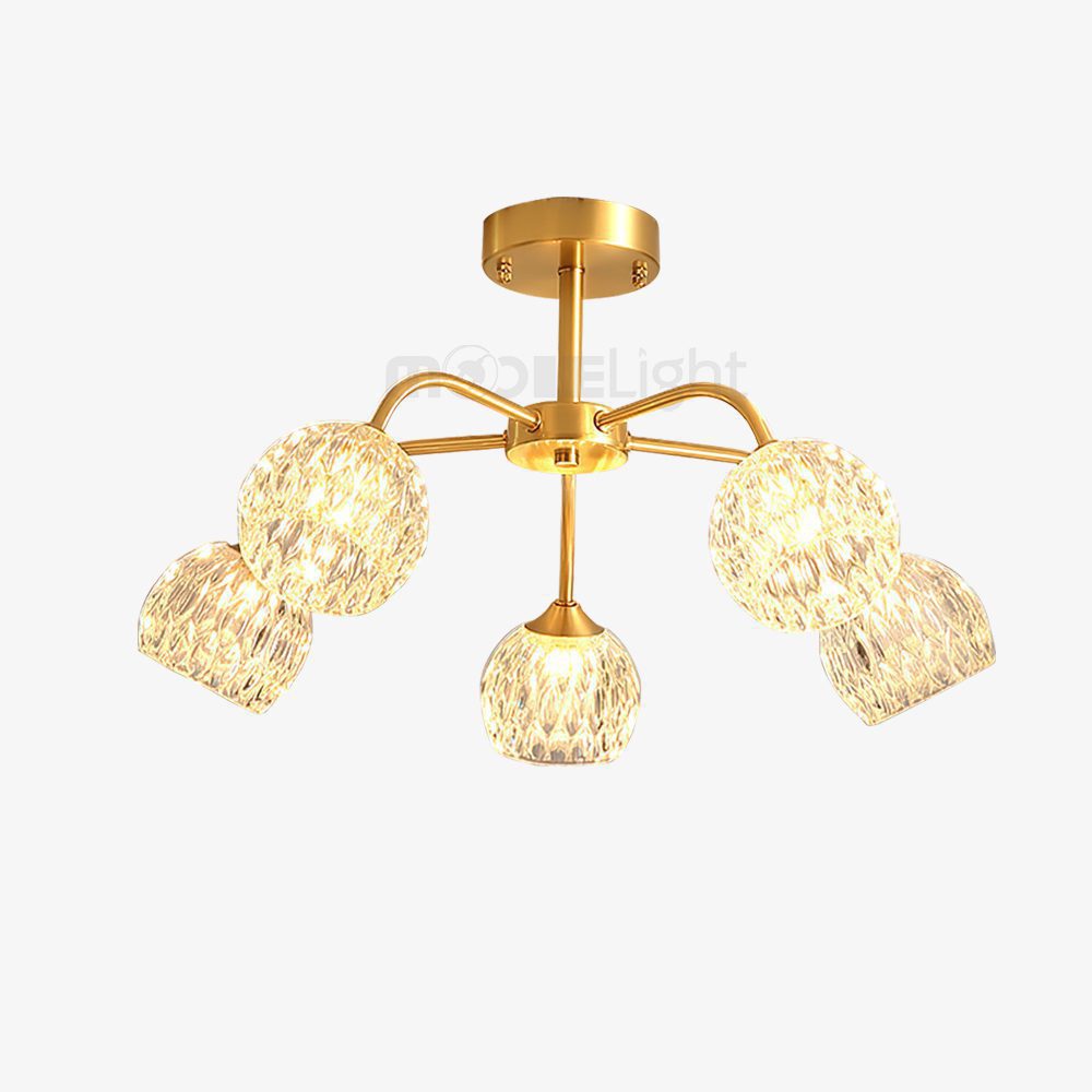 Modern Light Luxury Crystal Ceiling Lamp