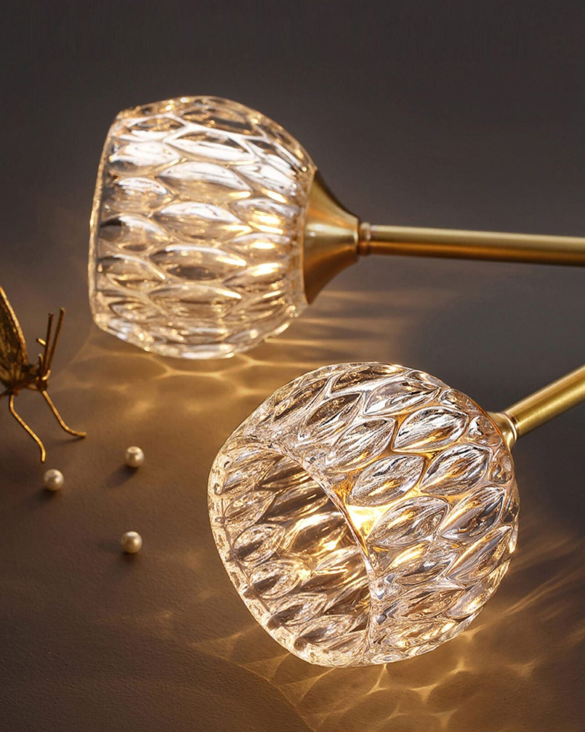 Modern Light Luxury Crystal Ceiling Lamp