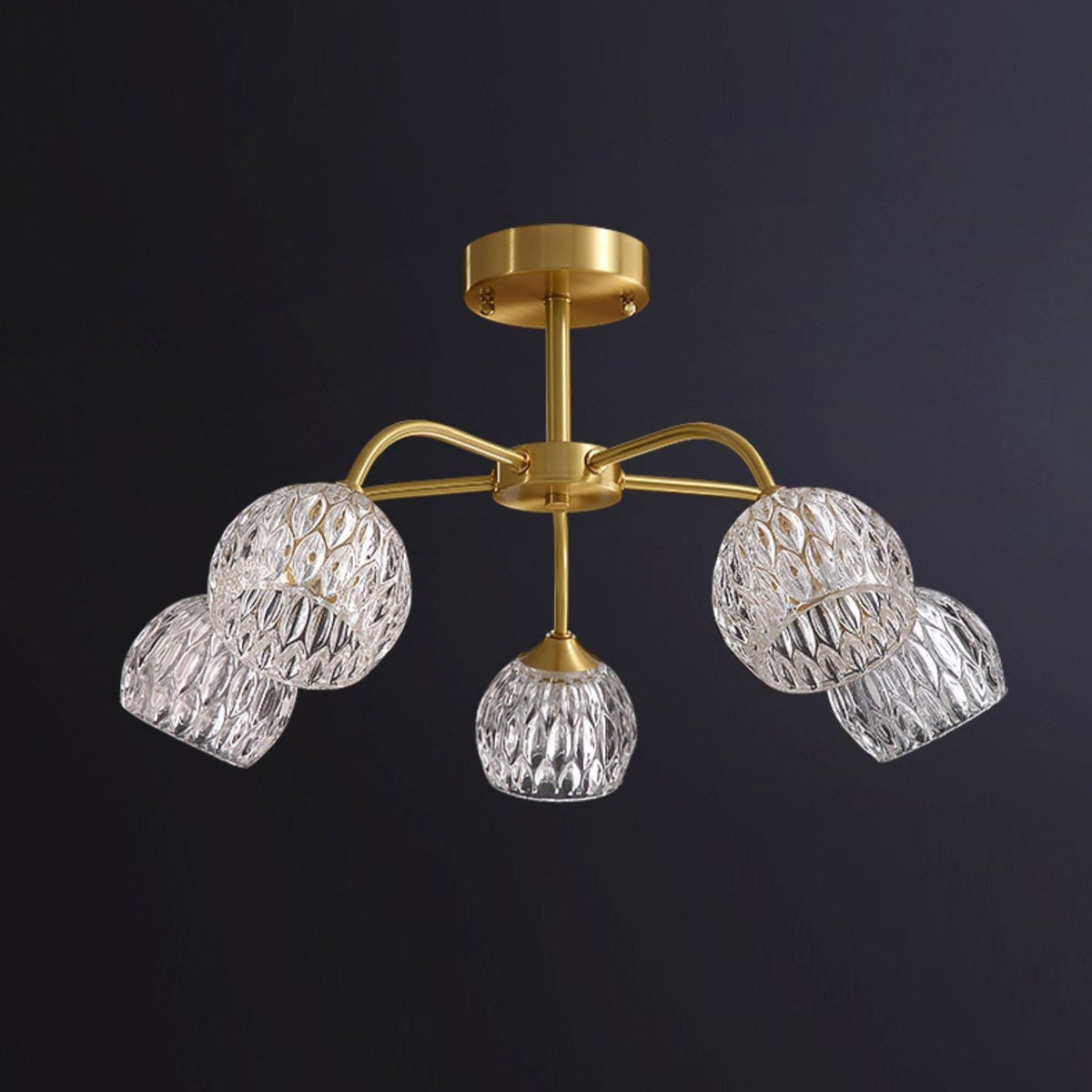 Modern Light Luxury Crystal Ceiling Lamp