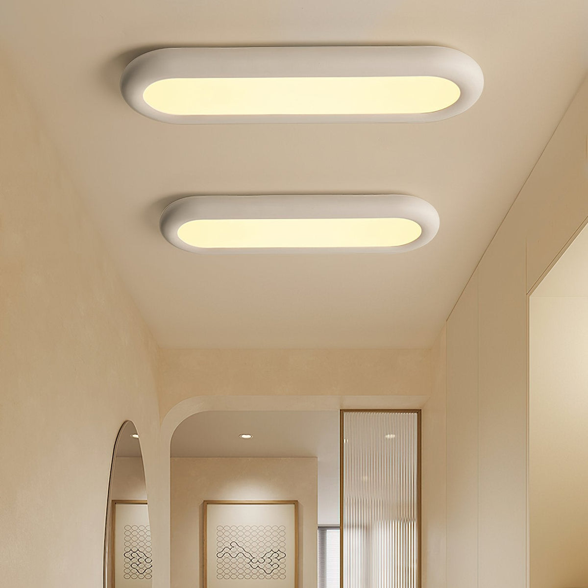 Modern Oval Ceiling Light