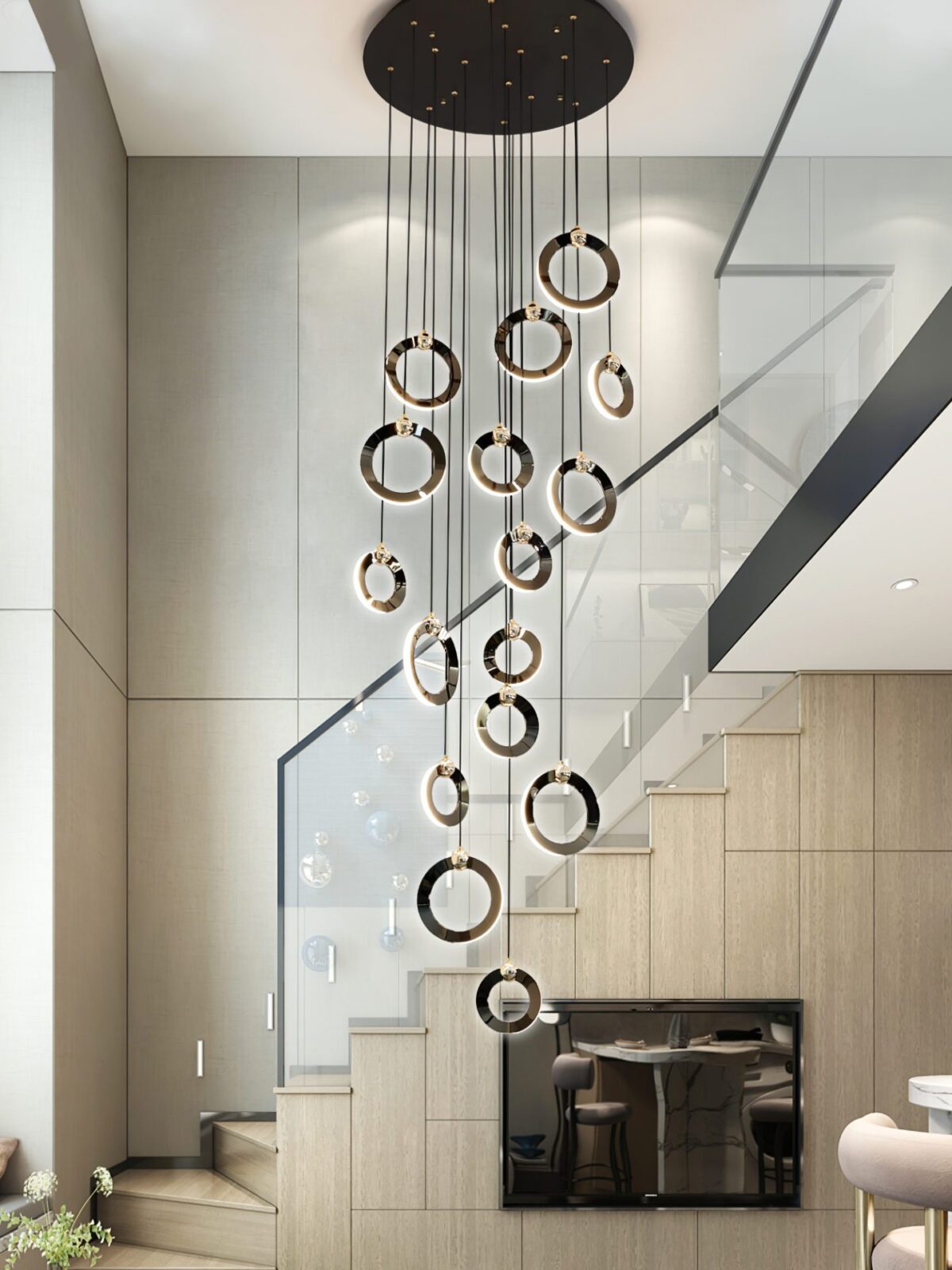 Modern Pearl Chandelier