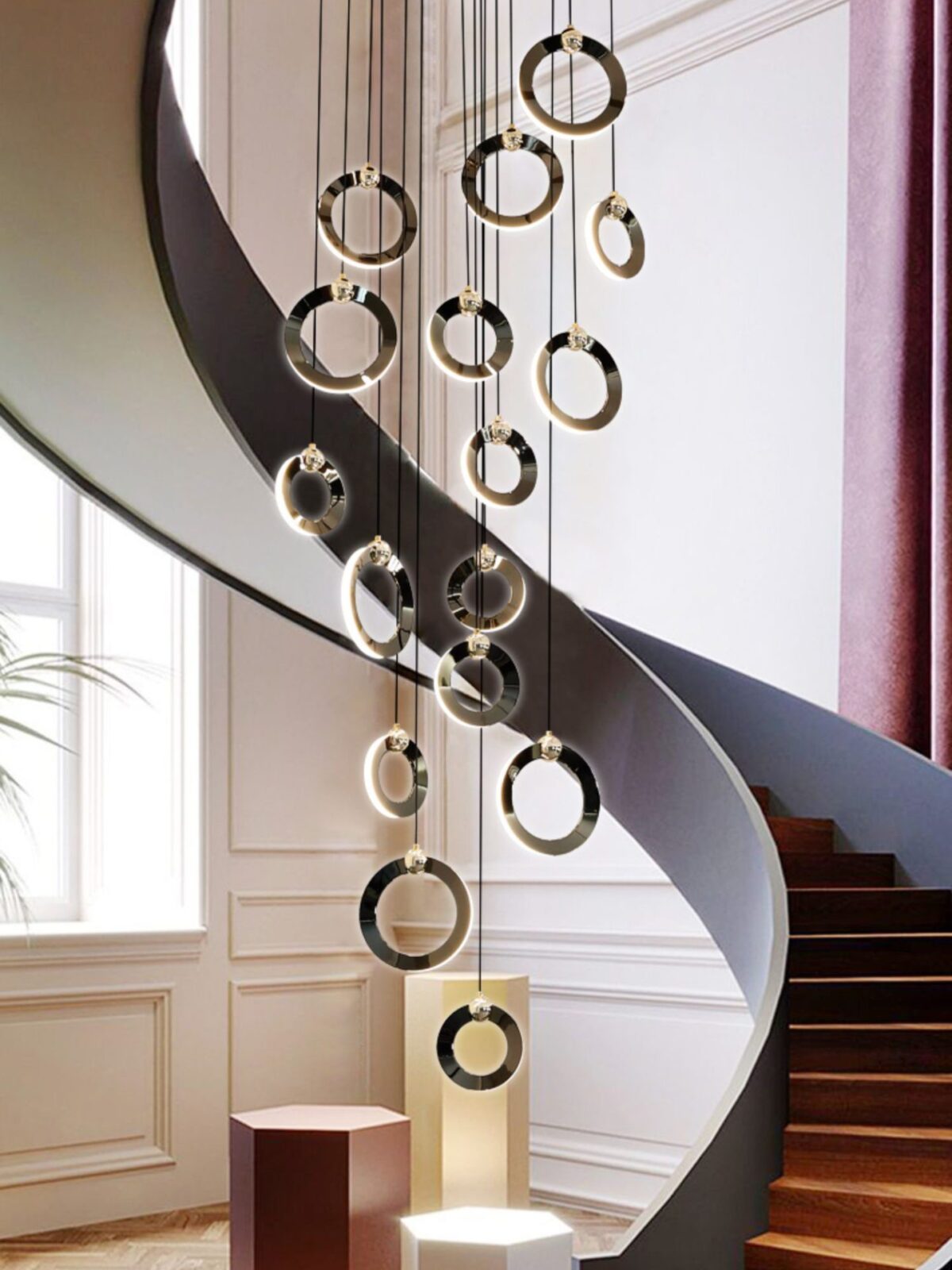 Modern Pearl Chandelier