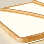 Modern Rectangular Log Ceiling Lamp