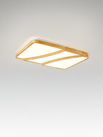 Modern Rectangular Log Ceiling Lamp