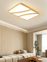 Modern Rectangular Log Ceiling Lamp