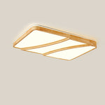 Modern Rectangular Log Ceiling Lamp
