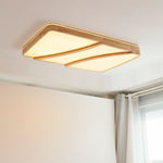Modern Rectangular Log Ceiling Lamp