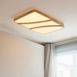 Modern Rectangular Log Ceiling Lamp