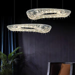 Lumière Cristal Round Chandelier in Chrome and Clear Crystal