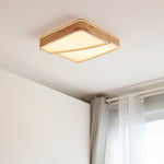 Modern Square Log Ceiling Lamp