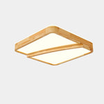 Modern Square Log Ceiling Lamp