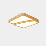 Modern Square Log Ceiling Lamp