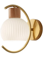 Modern Wood Grain Wall Light