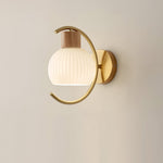 Modern Wood Grain Wall Light