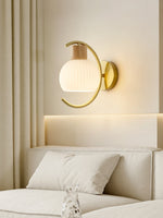 Modern Wood Grain Wall Light