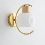 Modern Wood Grain Wall Light